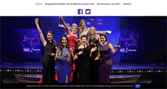 Desktop Screenshot of beauty-award.nl